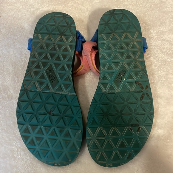 TEVA Sandals Original Universal 90S Multi Colored Lightweight Womens Size 8 - Picture 4 of 6